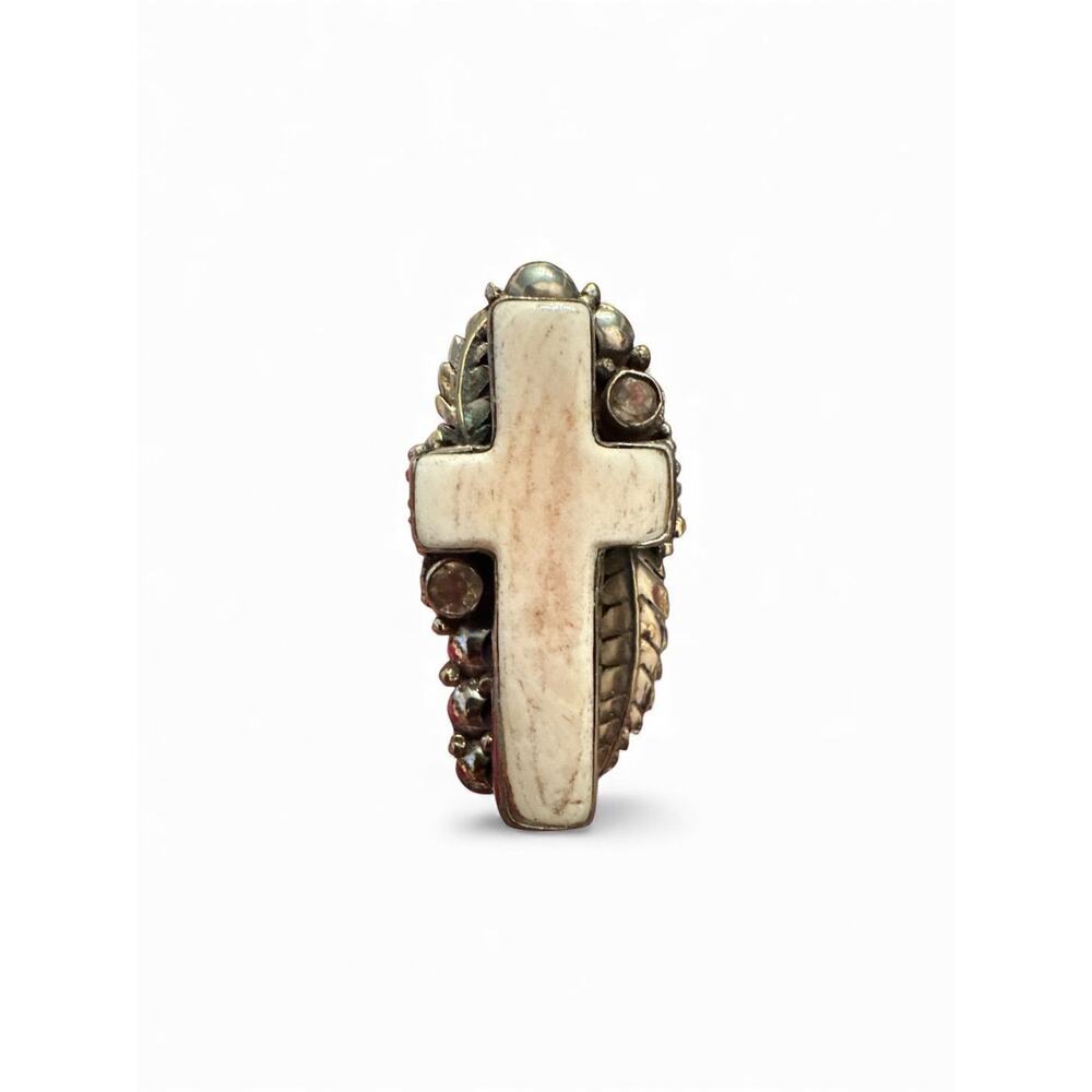 Bone Cross Ring
